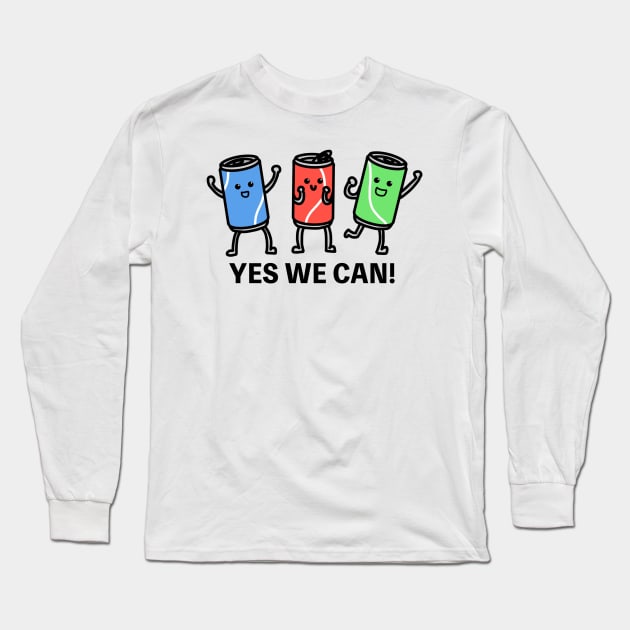 Yes We Can! Long Sleeve T-Shirt by agible